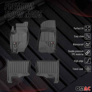 Jeep Grand Cherokee Floor Mat - Omac - Premium TPE - Black - '05-'10